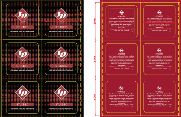 ID Studded Condoms - 3 Pack
