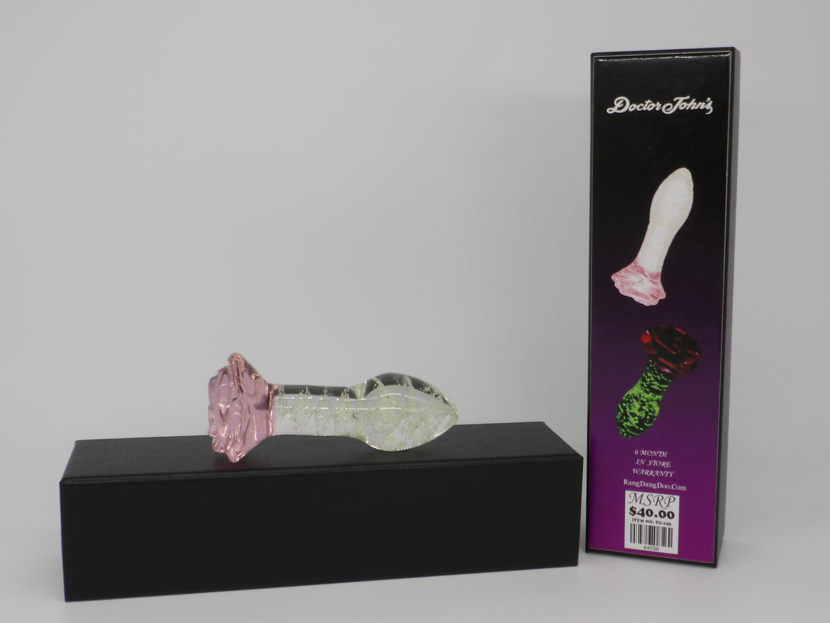 Doctor John's Glow in the Dark anal plug W/ Rose