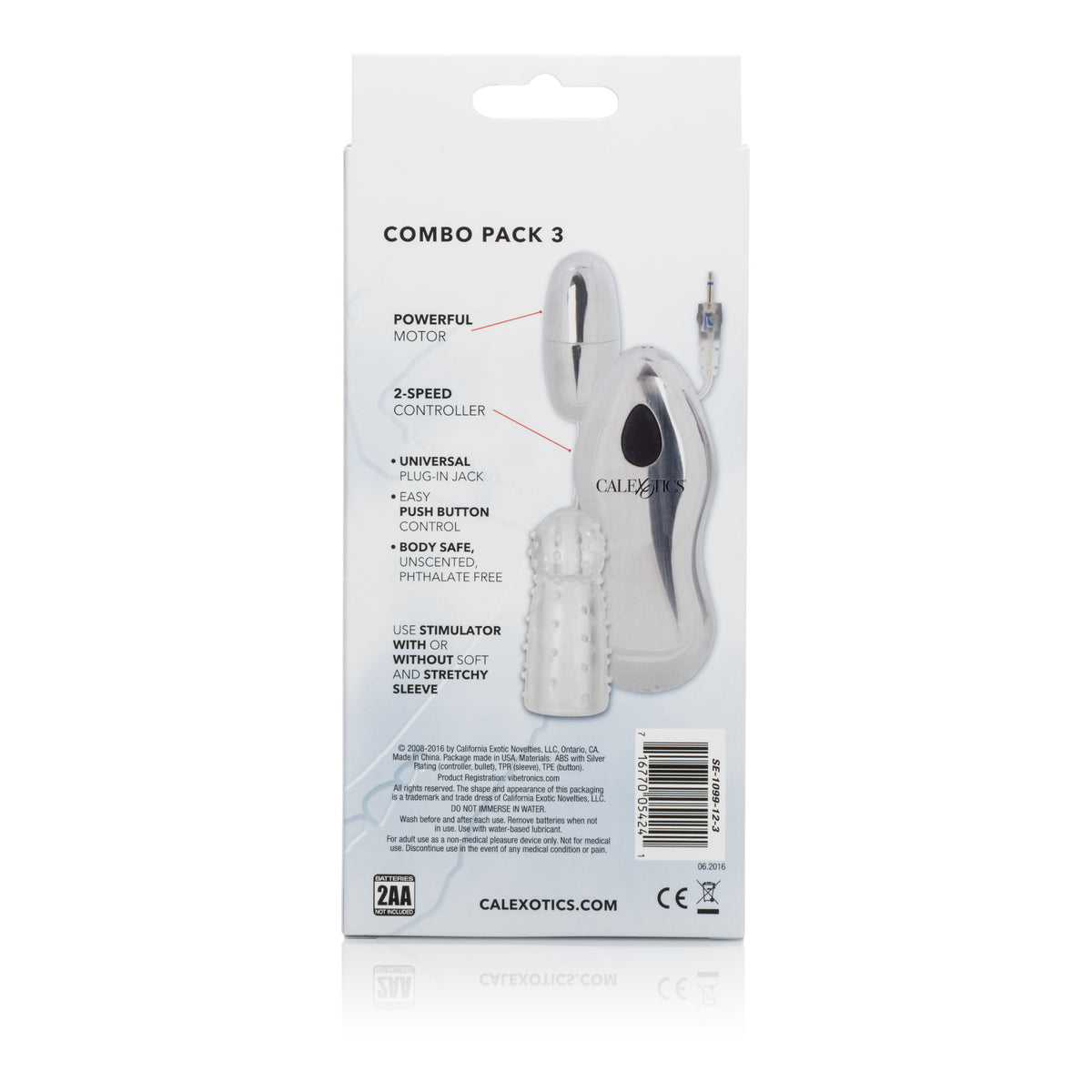 Sterling Collection Silver Bullet With 2-Speed Controller Plus Sleeve