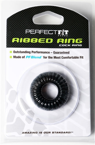Ribbed Ring - Black