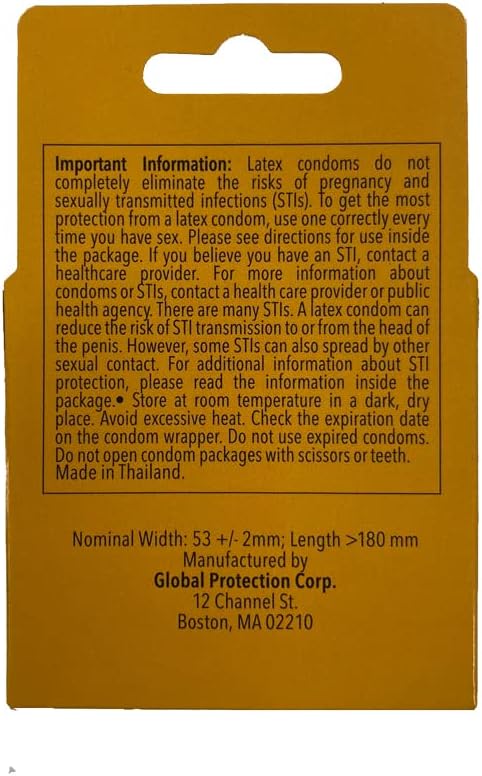 Trustex Banana Flavored Lubricated Latex Condoms – 3 Pack with Reservoir Tip | Sweet Banana Flavor