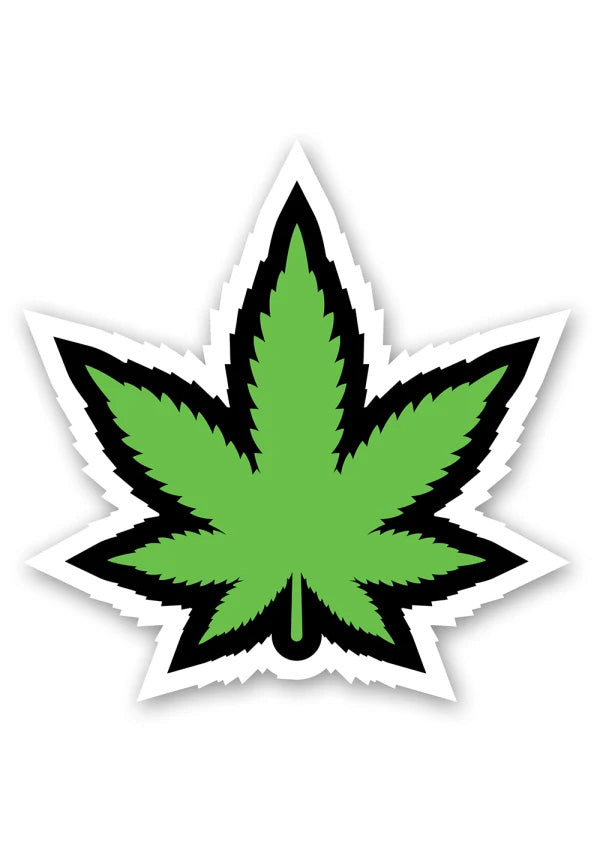 Green Leaf Sticker (Net)