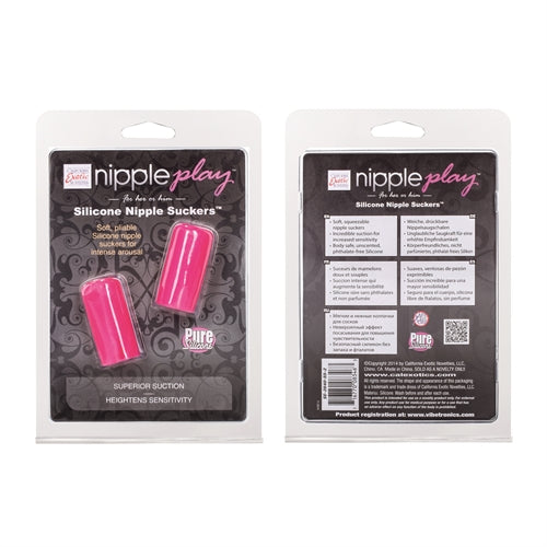 Nipple Play Silicone Nipple Suckers - Pink