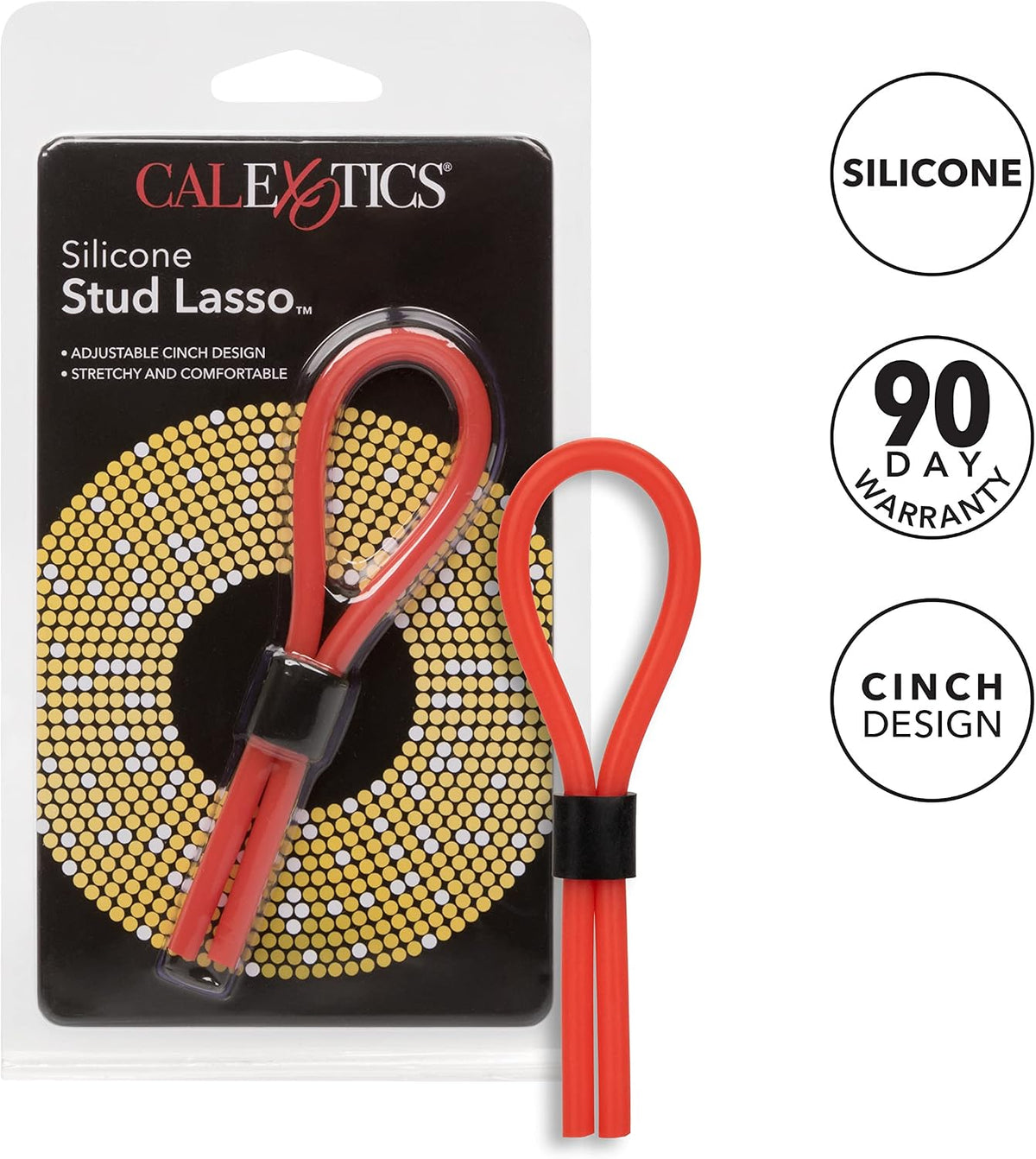 Silicone Stud Lasso Red – Flexible Silicone Studded Lasso Toy