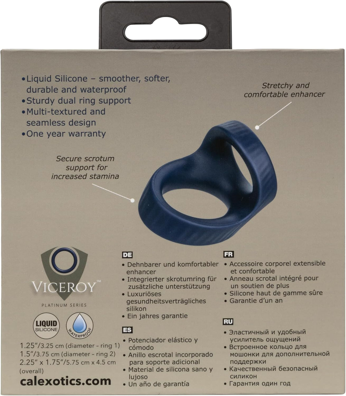 Viceroy Max Dual Ring – Stretch Silicone Performance Enhancer | CalExotics