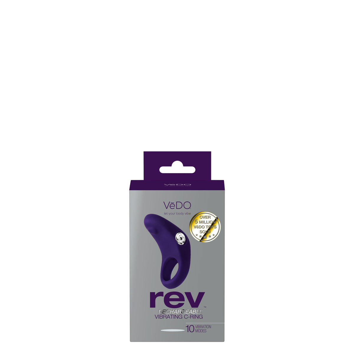 VEDO REV RECHARGEABLE C-RING VIBRATING PURPLE