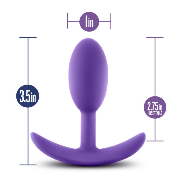 Luxe Wearable Vibra Slim Plug Medium Purple