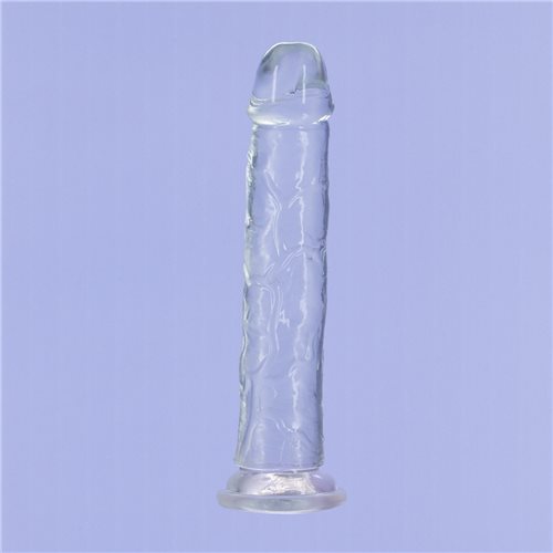Addiction Crystal 9 Vertical Dong Clear Tpe W/ Bullet