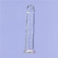 Addiction Crystal 9 Vertical Dong Clear Tpe W/ Bullet