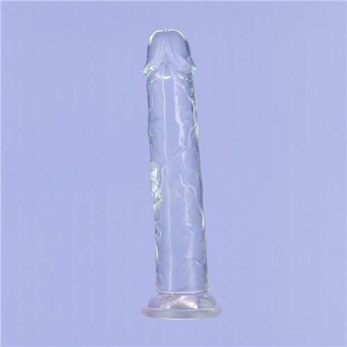 Addiction Crystal 9 Vertical Dong Clear Tpe W/ Bullet