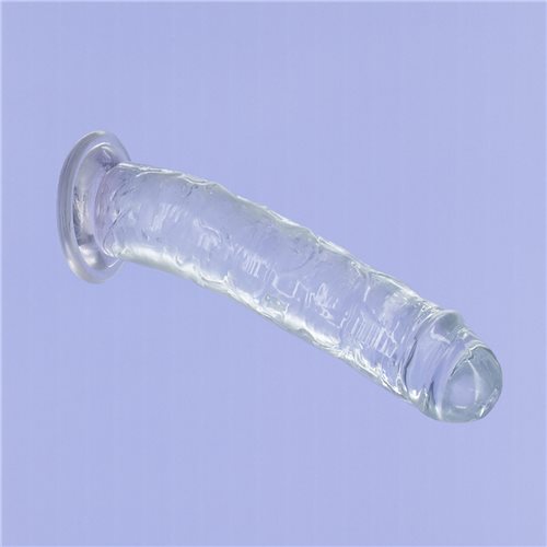 Addiction Crystal 9 Vertical Dong Clear Tpe W/ Bullet
