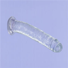 Addiction Crystal 9 Vertical Dong Clear Tpe W/ Bullet