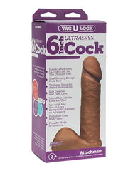 Vac U Lock Ultraskyn Cock – Brown 6in