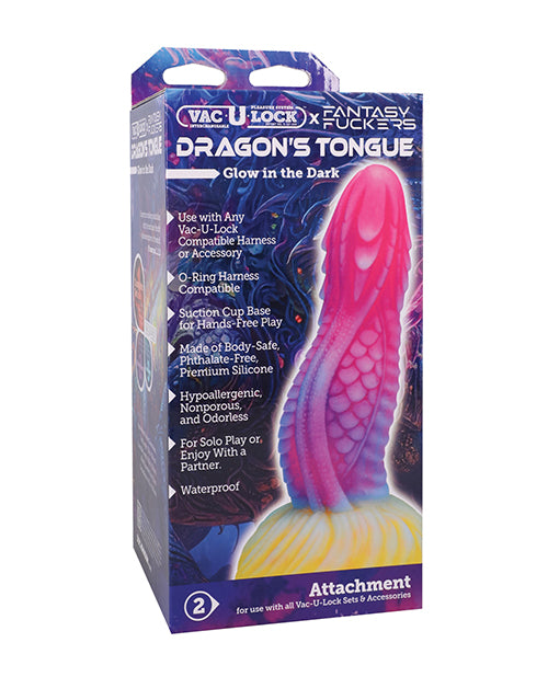 Vac-U-Lock x Fantasy Fuckers Dragon's Tongue - Multi-Colored