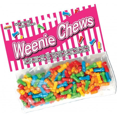 Weenie Chews Multi Flavor Assorted Penis Shaped Candy - 125 Piece Bag