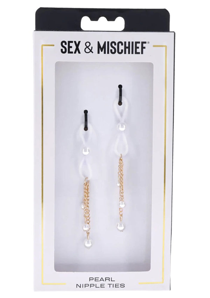 SEX & MISCHIEF PEARL NIPPLE TIES