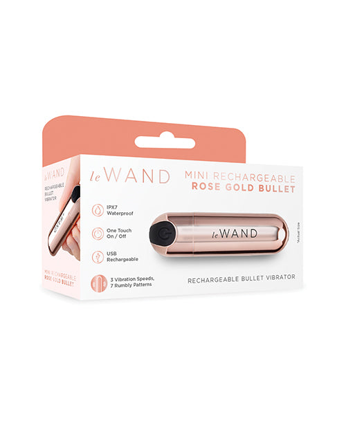 Le Wand Rechargeable Rose Gold Bullet Vibrator
