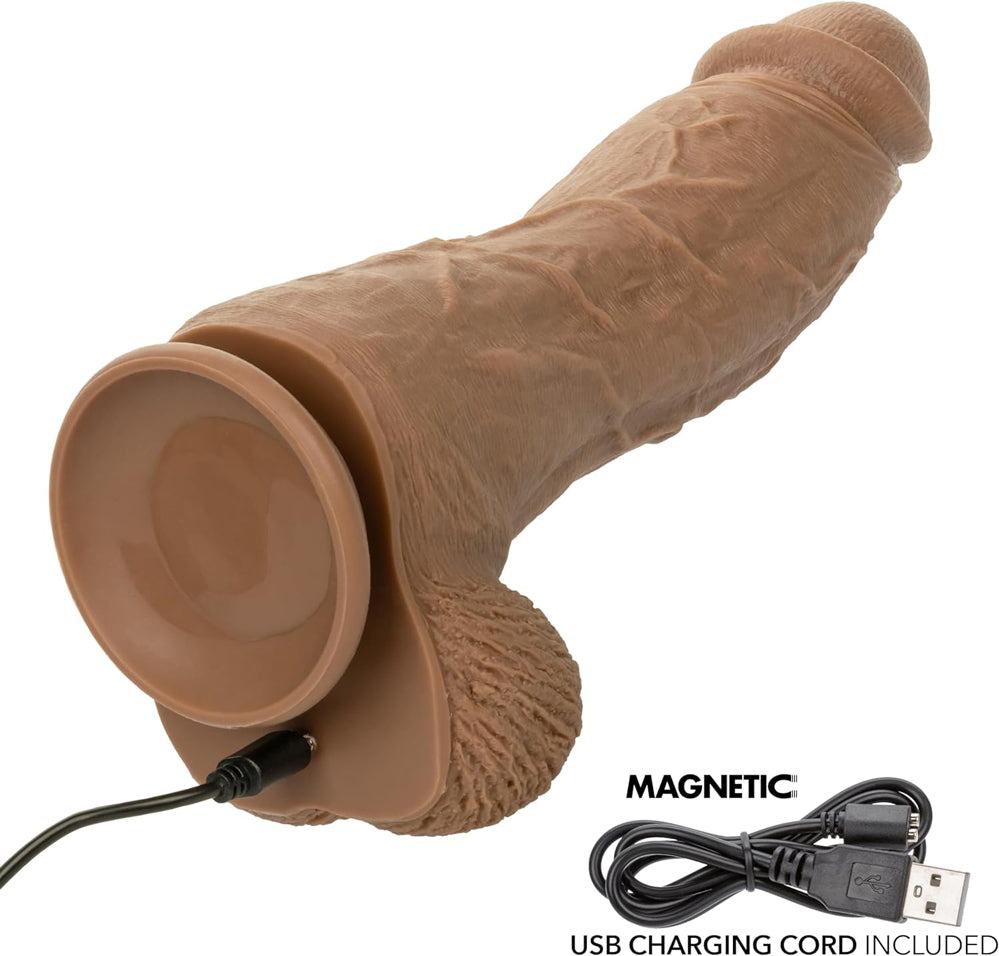Silicone Rechargeable Big Dick Energy Studs - Brown
