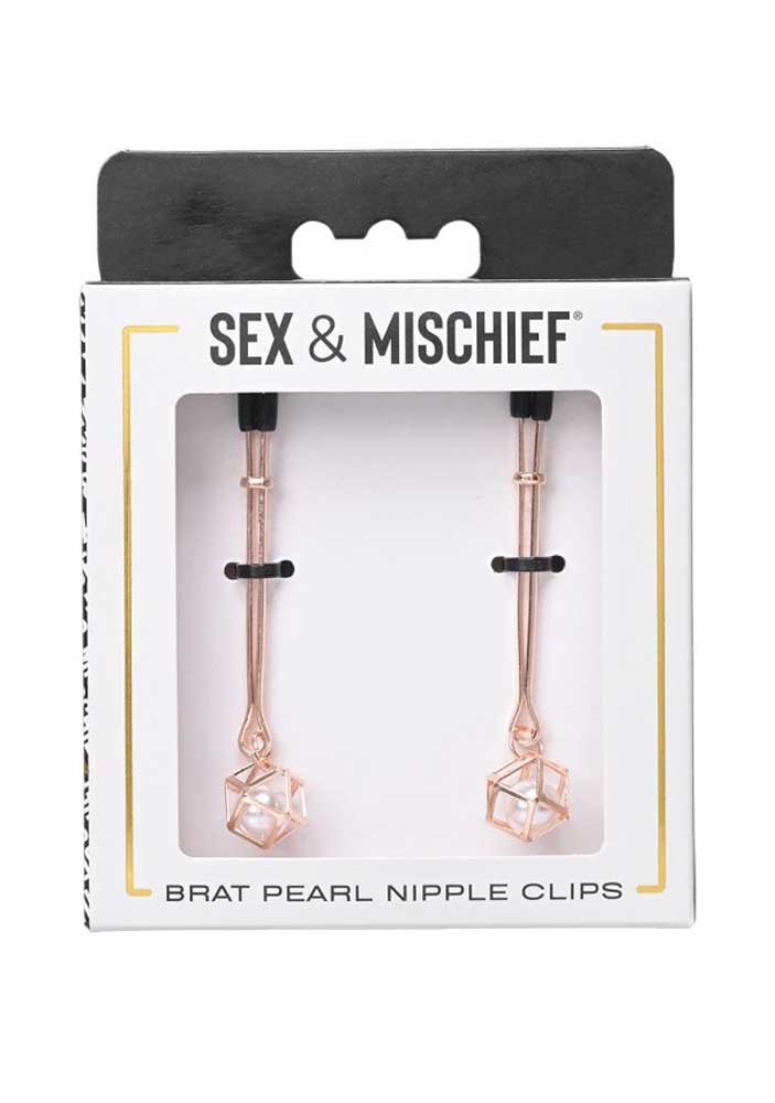 S&M BRAT PEARL NIPPLE CLIPS