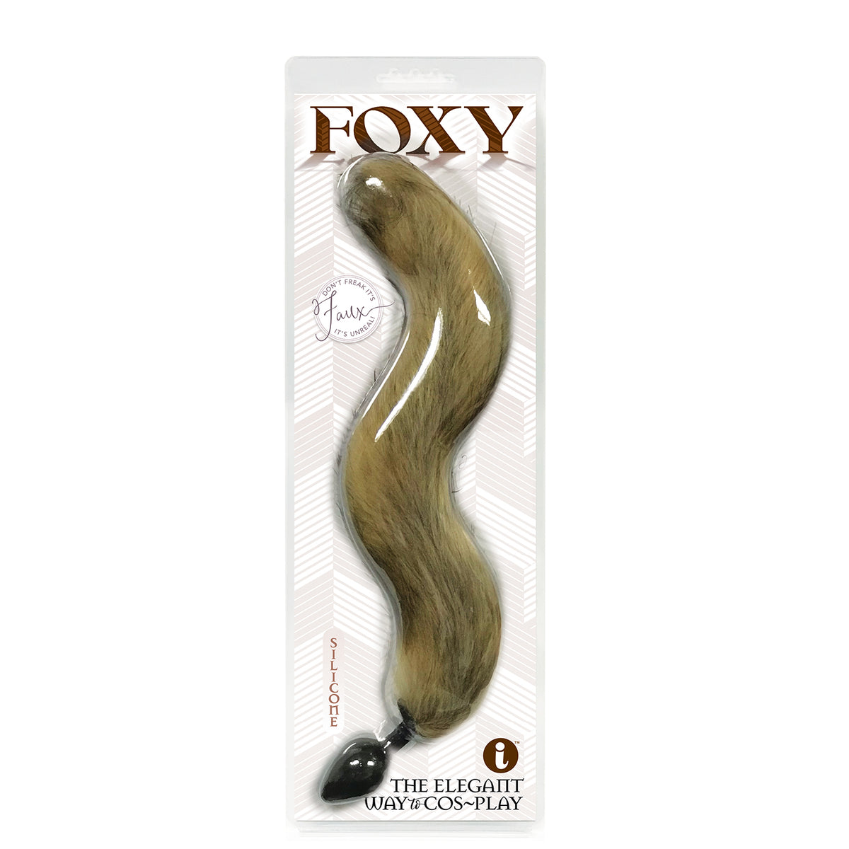 FOXY TAIL SILICONE BUTT PLUG GOLD