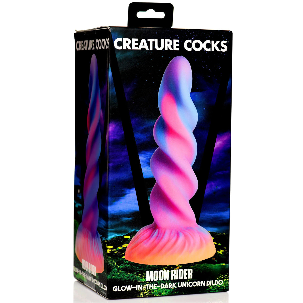 CREATURE COCKS MOON RIDER GLOW IN THE DARK UNICORN DILDO