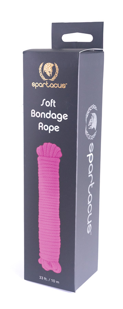 BONDAGE SOFT ROPE 33FT PINK