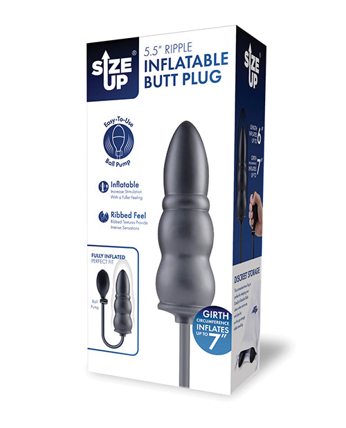 Size Up 5.5 Inch Ripple Inflatable Butt Plug