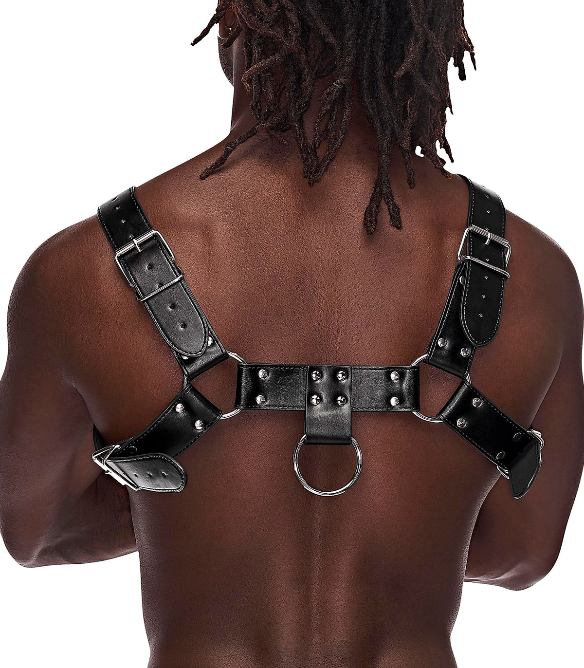 ARIES LEATHER HARNESS BLACK O/S
