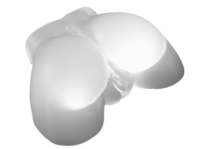 Pdx Elite After Dark Series Go-Go Booty Led Mega Masturbator - Frosted