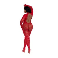 Red Gloved Bodystocking Diamond