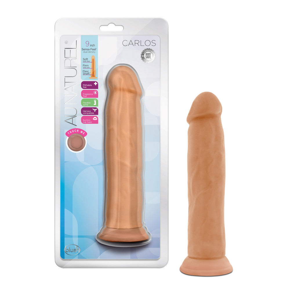 Au Naturel - Carlos - 9 Inch Dong - Mocha Mocha