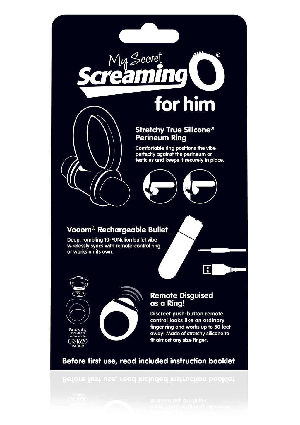 My Secret Bullet and Ring for Him - Black