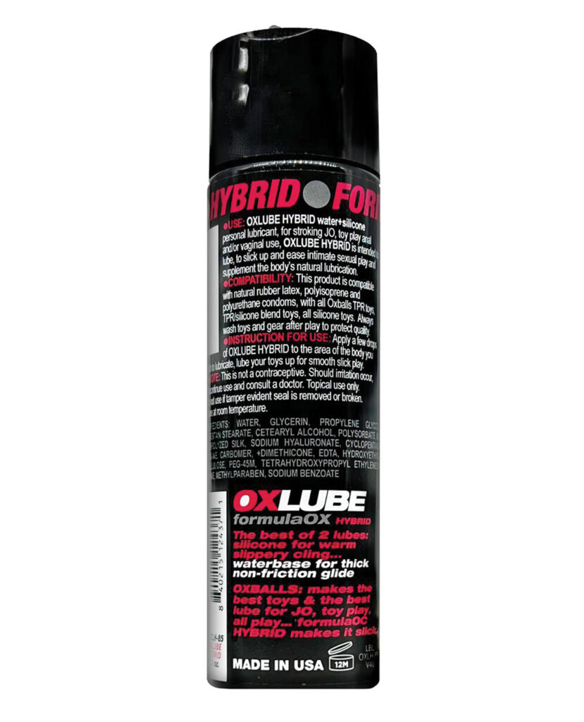 OXBALLS HYBRID LUBE 8.5 OZ (NET)
