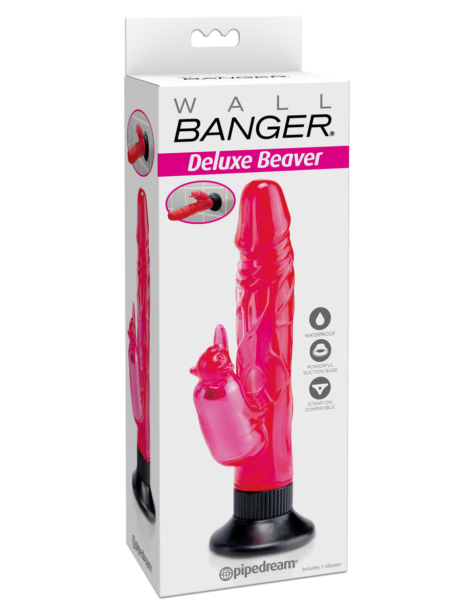 Waterproof Beaver Wall Bangers Deluxe - Pink