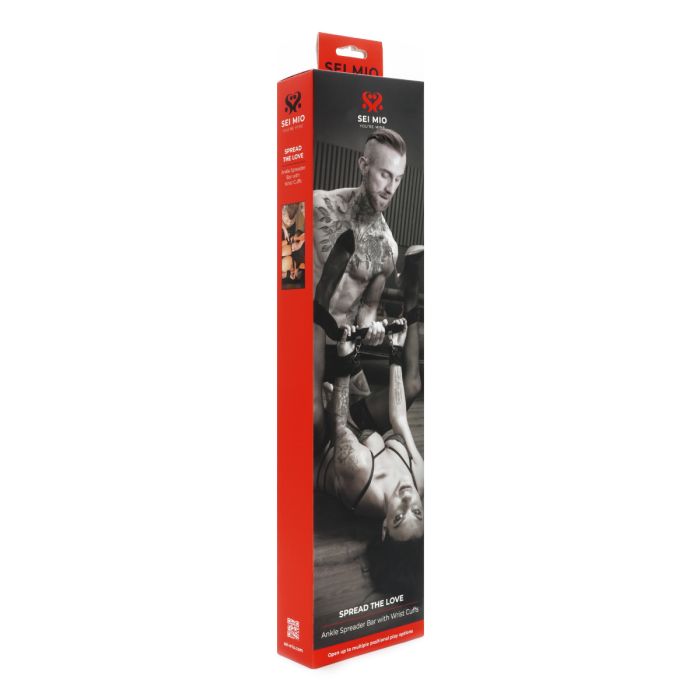 Sei Mio Spread The Love Ankle Spreader Bar With Whrist Cuffs S