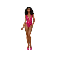 Tiana Lace Teddy With Satin Tie