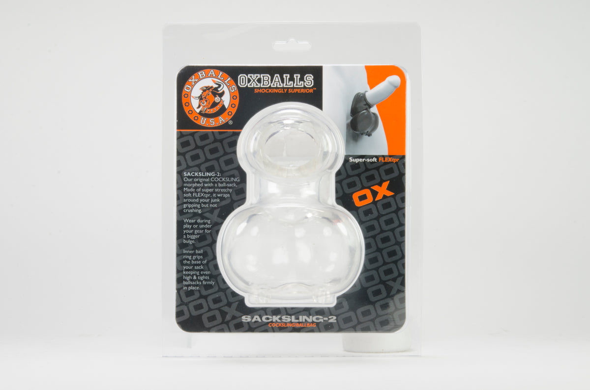 Sacksling-2, Cocksling Ballbag, Clear
