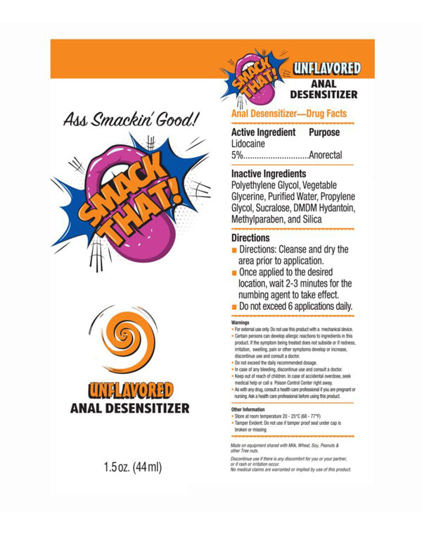 SMACK THAT! NUMBING CREAM UNFLAVORED 1.5 OZ