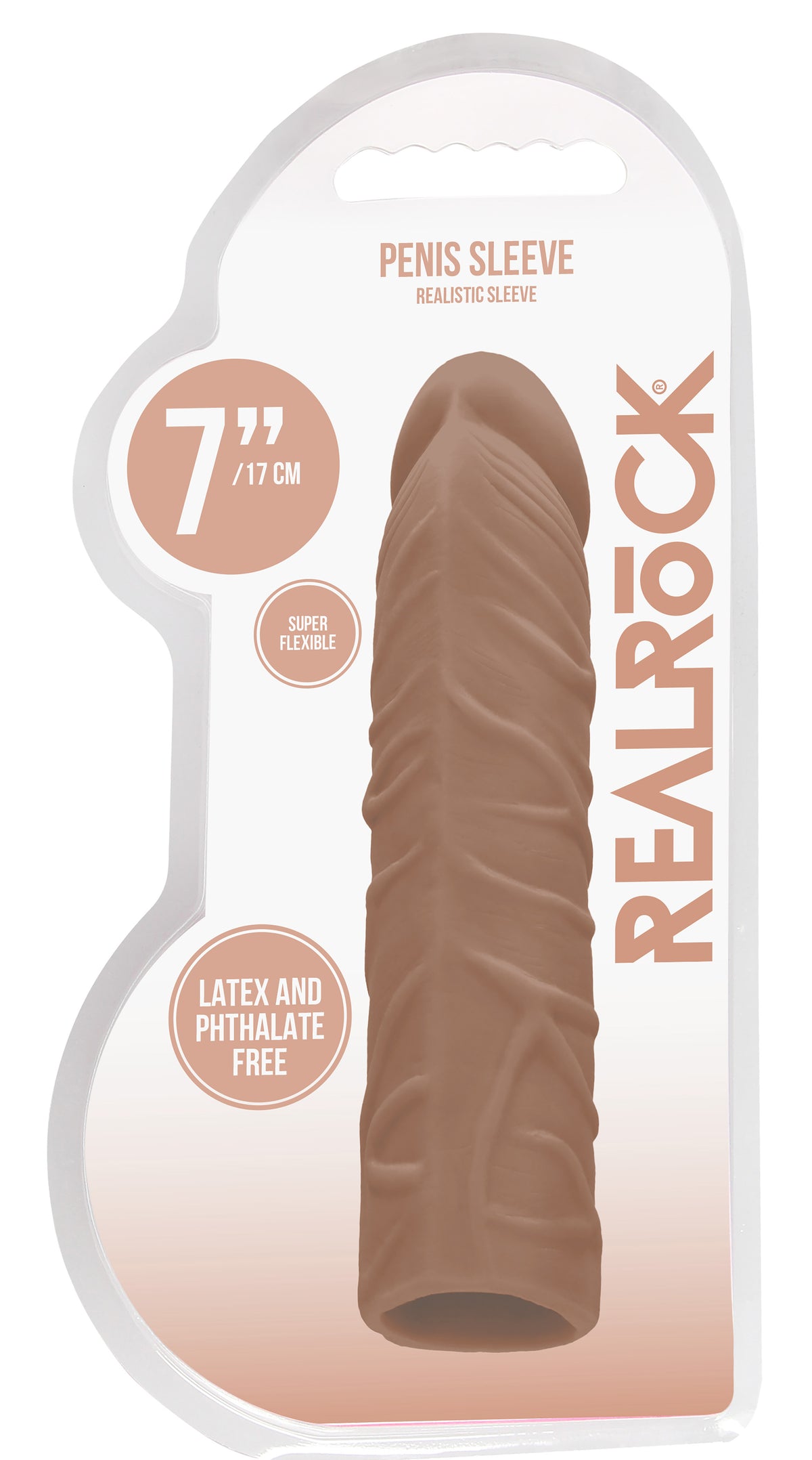 REALROCK PENIS SLEEVE 7IN TAN