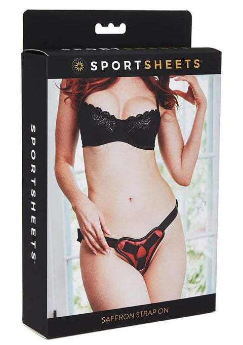 Sportsheets Saffron Strap-On Harness – Adjustable Vegan Leather Dildo Harness