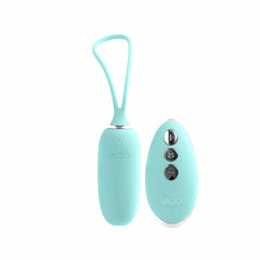 VēDO Kiwi Rechargeable Insertable Bullet Tease Me Turquoise – Remote Control Waterproof Silicone Vibrator