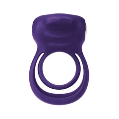 VēDO Thrust Rechargeable Dual C-Ring Purple – Waterproof Silicone Couples Ring