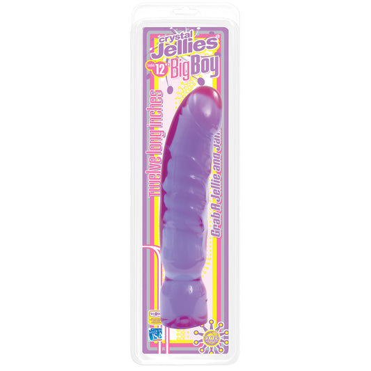 Crystal Jellies Big Boy Purple Dong 12In