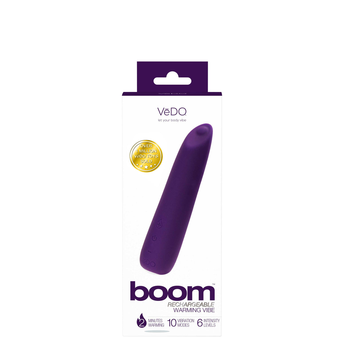 VEDO BOOM RECHARGEABLE WARMING VIBE DEEP PURPLE