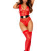 Chevron Striped Teddy and Matching Stockings