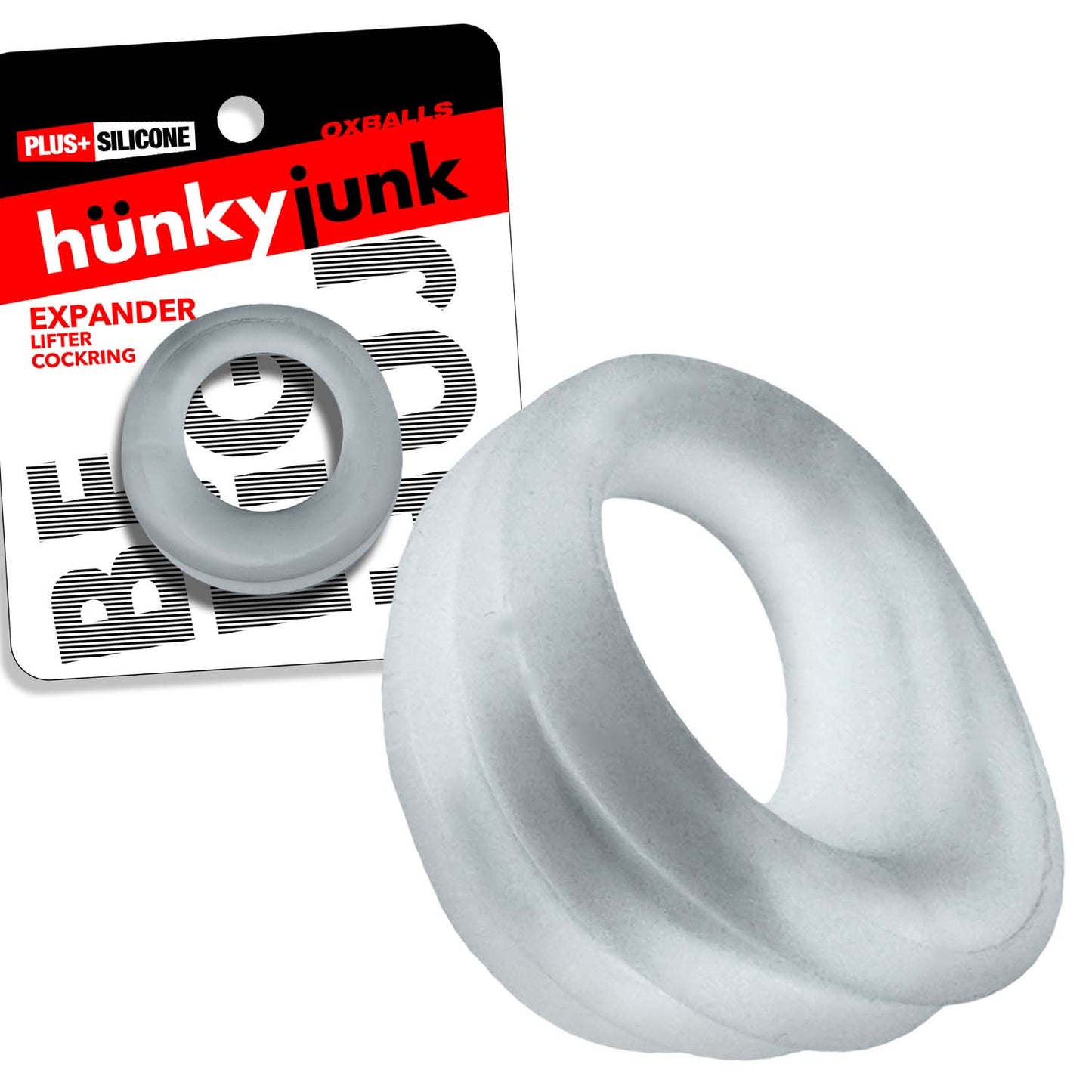 Expander Slimmer Scoop Style Cockring Clear Steam