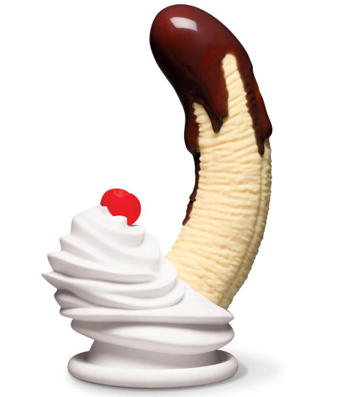 Chocolate Dipped Banana Split Premium Silicone Dildo