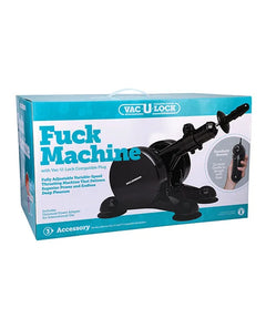 Vac-U-Lock Fuck Machine Black – Adjustable Multi-Speed Thrusting Machine by Doc Johnson