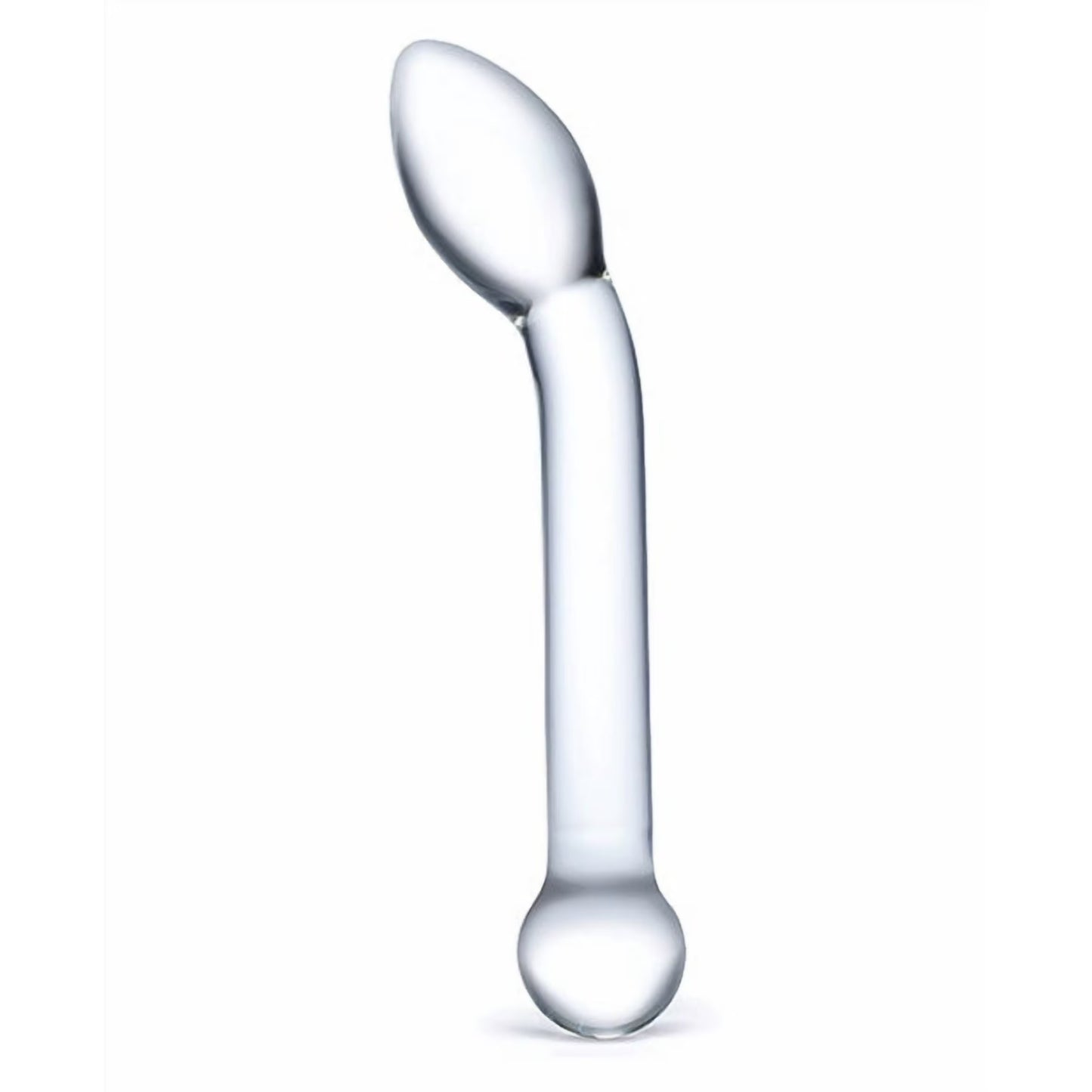 GLAS 8 SLIMLINE G SPOT GLASS DILDO "