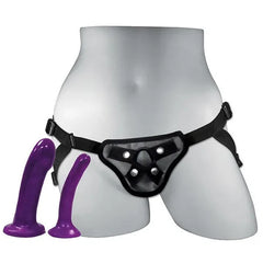 Sportsheets Anal Explorer Kit – Adjustable Strap-On Harness with Silicone Dildos